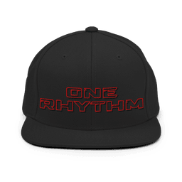One Rhythm Embroidered Snapback Cap