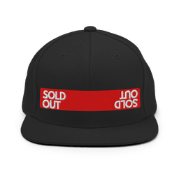 Sold Out Embroidered Streetwear Cap