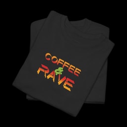 Coffee & Rave T-Shirt | Bold Festival Back Graphic Tee