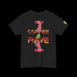 Coffee & Rave T-Shirt | Bold Festival Back Graphic Tee