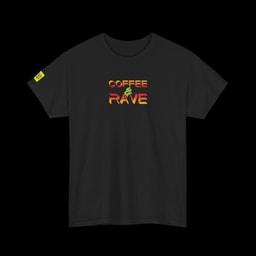 Coffee & Rave T-Shirt | Bold Festival Back Graphic Tee