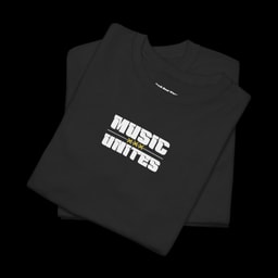Music Unites Back Print t-shirt — Minimal Rave Graphic Tee