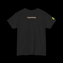 Trippin T-Shirt Front Print | Retro Melted Typography Graphic