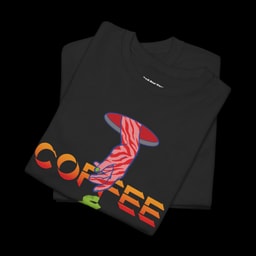 Coffee &amp; Rave T-Shirt | Bold Festival Front Graphic Tee