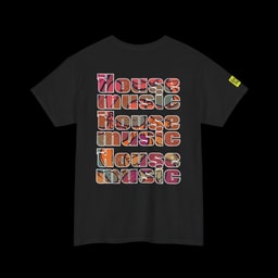 House Music T-Shirt - Vibrant Graphic Design for Music Lovers