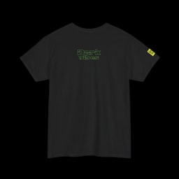 Dark Vibes: Futuristic Geometric T-Shirt Front Print