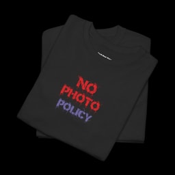 No Photo Policy: Glitch Skull T-Shirt Back Print