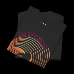 In Techno We Trust Front Spiral Tee - Spiral Graphic Design