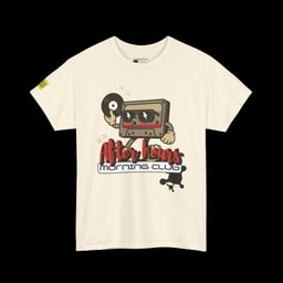 After Hours Morning Club Graphic T-shirt | Vintage Cassette Streetwear Shirt