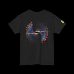 RAVE ON RAVE OFF T-Shirt Back print | Psychedelic Graphic Tee