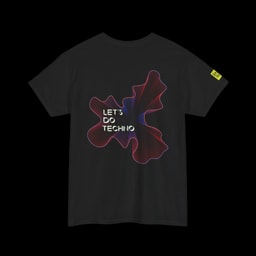 Let’s Do Techno Back print - Abstract Rave T-Shirt
