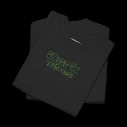 Dark Vibes: Futuristic Geometric T-Shirt Back print