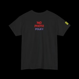 No Photo Policy: Glitch Skull Front Print