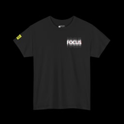 Unique Clothing - 3D FOCUS Graphic T-Shirt in Black - Eye-Catching Casual Wear - Perfect Gift for Achievers