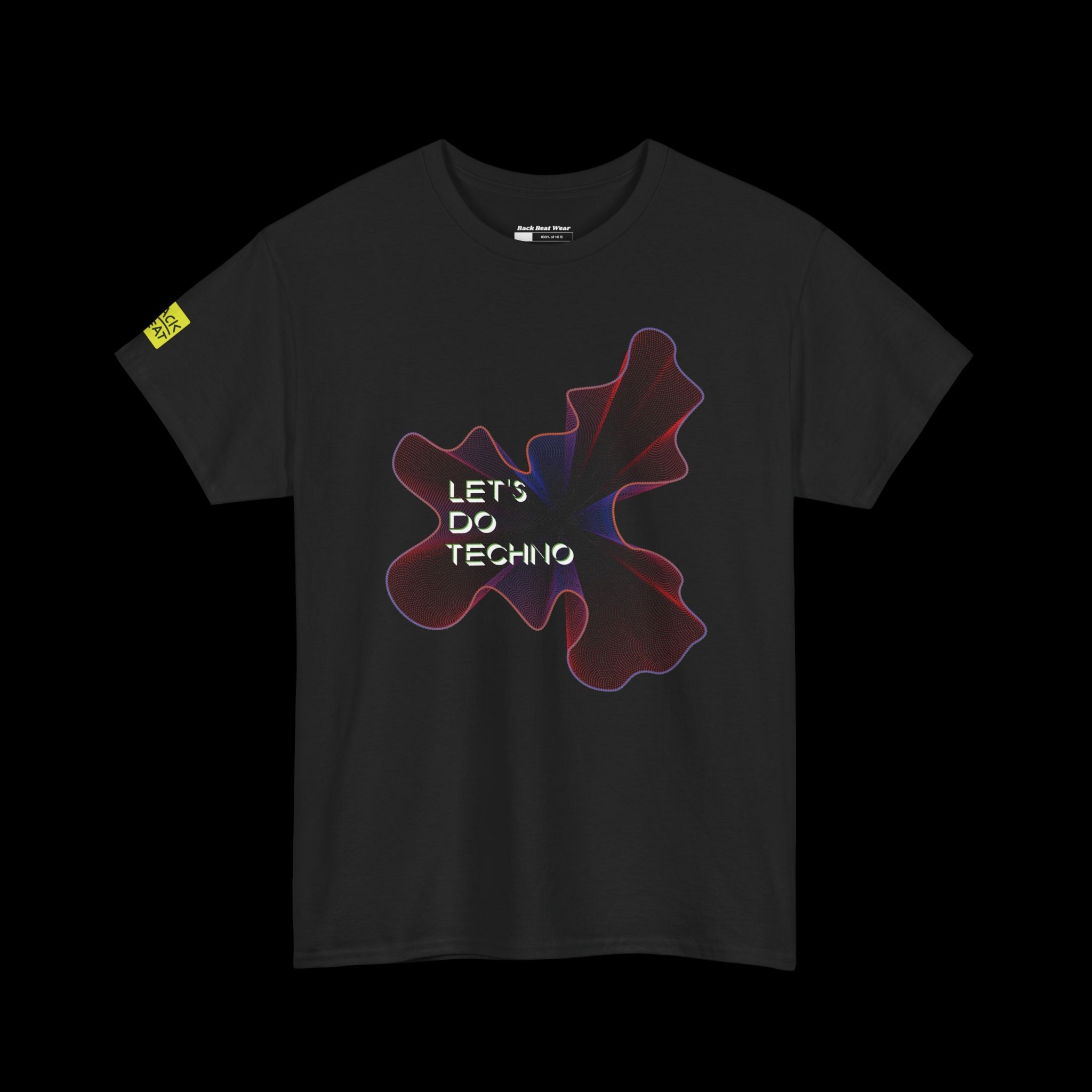Let’s Do Techno: Abstract Rave Front Print