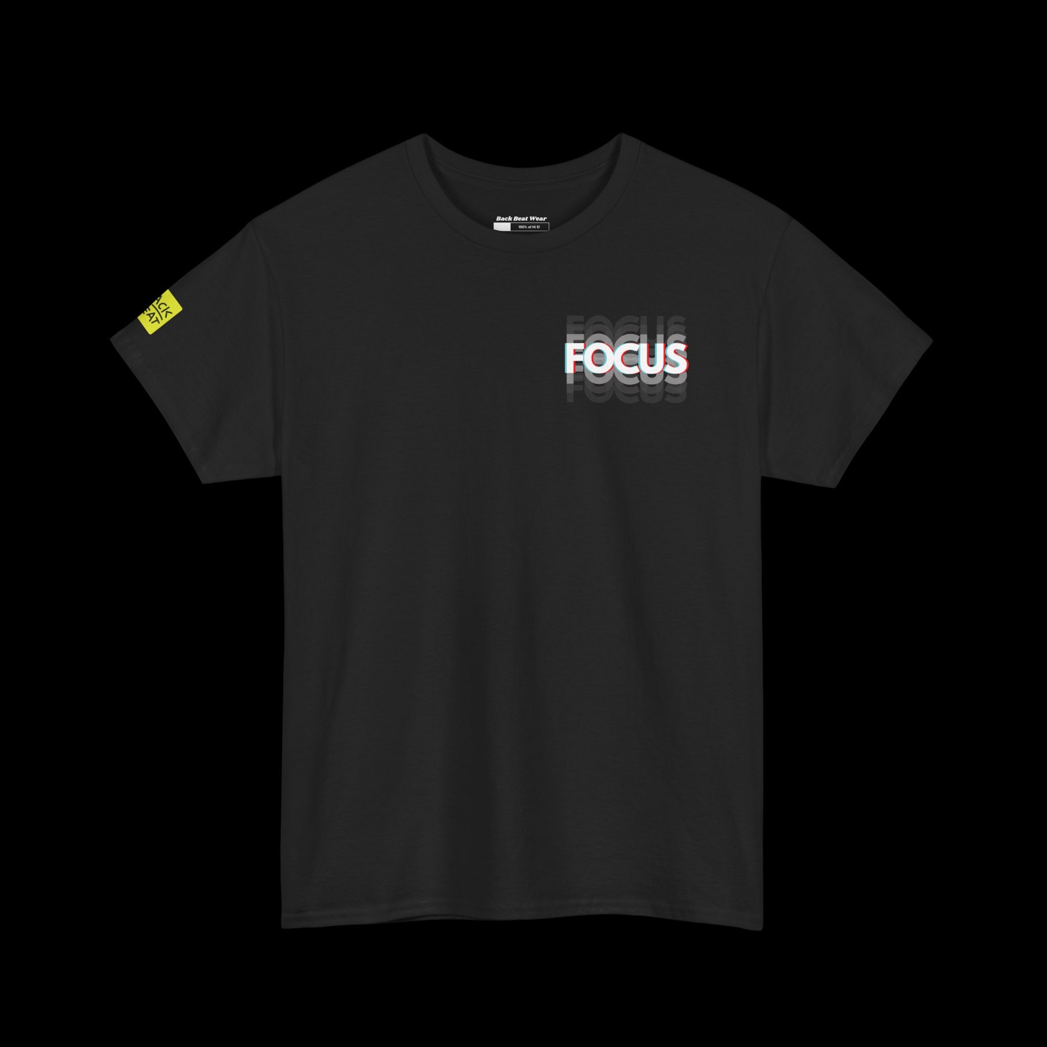 Unique Clothing - 3D FOCUS Graphic T-Shirt in Black - Eye-Catching Casual Wear - Perfect Gift for Achievers