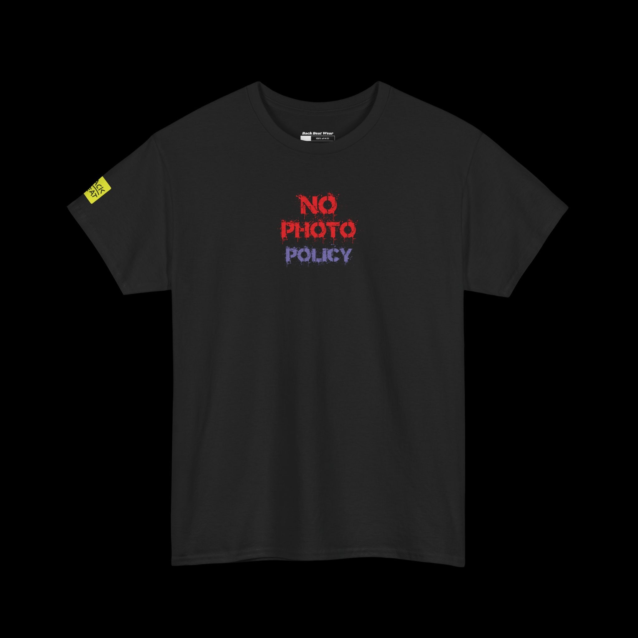 No Photo Policy: Glitch Skull T-Shirt Back Print